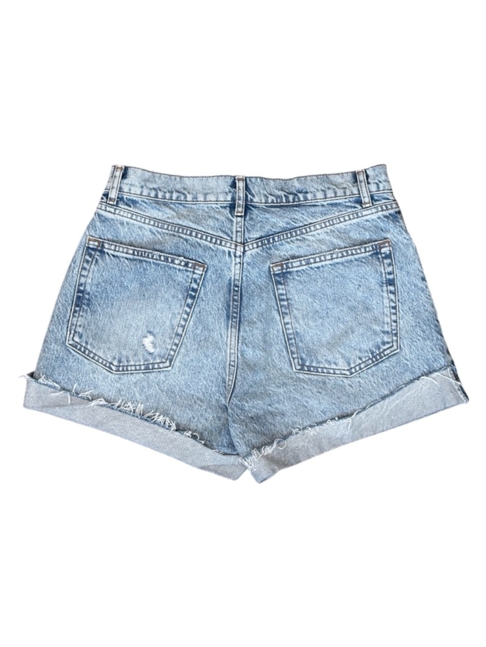 Reformation Charlene Cuffed High Rise Jean Shorts Sloane Wash Women’s 29 - Picture 3 of 6
